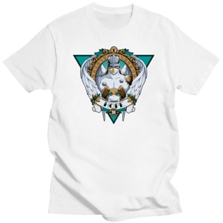 Hip Hop Comic Gothic Halloween Gift Digimon Patamon And Angemon Hope Digital Print Vintage Childish T Shirt