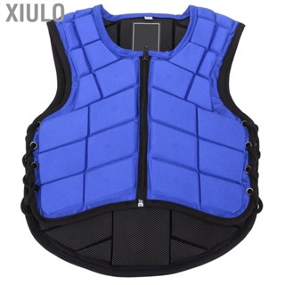 Xiulo Kids Horse Riding Vest  Equestrian Protective Blue Comfortable with for All Seasons Training