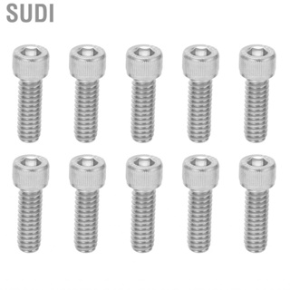 Sudi Hexagonal Valve Cover Bolt  10pcs Bolts Kit  Corrosion Replacement for SBC Chevy 283 327 350 383 400 Car