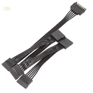 Yxa 18AWG 15Pin อะแดปเตอร์แยกสายเคเบิ้ลฮาร์ดดิสก์ 60 ซม.