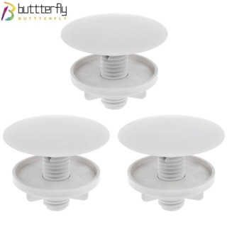 Buttterfly ฝาครอบรูก๊อกน้ํา พลาสติก สีขาว สําหรับอ่างล้างจาน 3 ชิ้น