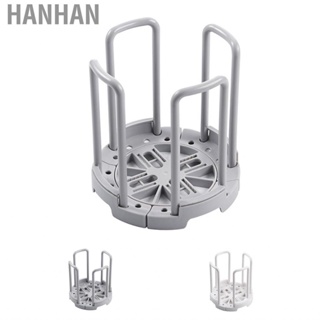 Hanhan Retractable Bowl Rack Plastic Plain Simple Draining Storage for Kitchen