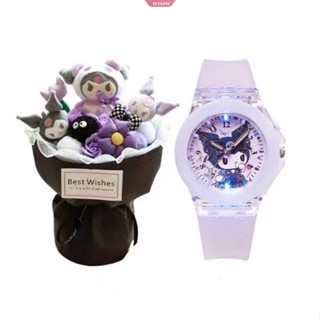 Sanrioed นาฬิกาข้อมืออัจฉริยะ ลายการ์ตูนอนิเมะ Kuromi Kawaii Boy Sport Fitness Watch สําหรับเด็กผู้หญิง และเด็กผู้ชาย [ZXL]