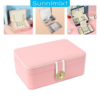 [Sunnimix1] กล่องเครื่องประดับ ต่างหู แหวน กําไลข้อมือ แบบพกพา