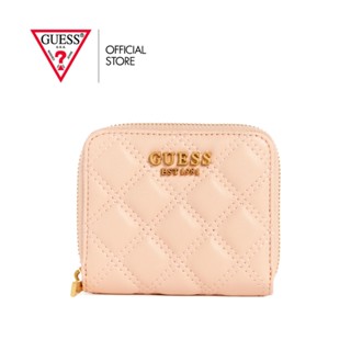 GUESS กระเป๋าสตางค์ รุ่น QA874837 GIULLY SLG SMALL ZIP AROUND สีเหลือง