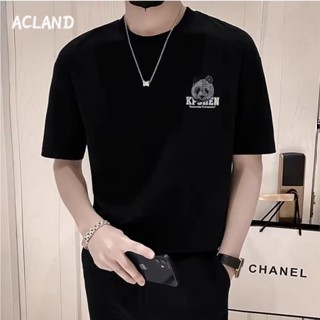 Acland เสื้อยืดผู้ชาย ผู้ชายเสื้อเชิ้ต เสื้อยืด ผ้านุ่ม ใส่สบาย ไม่หด ไม่ต้องรีด MTX2390KHV 37Z230912