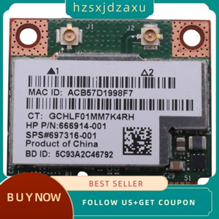 【hzsxjdzaxu】สายคู่ Bcm943228การ์ดไร้สายบลูทูธ 4.0 HMB 802.11A B G N 300Mbps Pci-E 2.4Ghz 5Ghz สําหรับโน้ตบุ๊ก