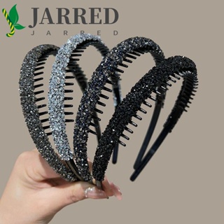 Jarred ที่คาดผม พลาสติก แต่งหน้า ที่คาดผม พลอยเทียม ล้างหน้า ย้อนยุค สไตล์เกาหลี พร้อมห่วงคาดผม เพชร ฟัน กันลื่น