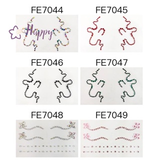 &lt;Happybay&gt; สติกเกอร์รอยสักชั่วคราว พลอยเทียม รูปดวงตา 3D DIY สําหรับติดตกแต่งใบหน้า ปาร์ตี้