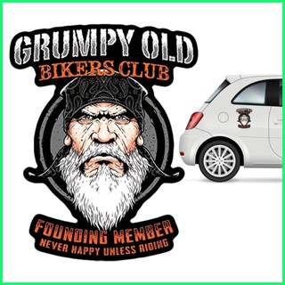 Grumpy Old Bikers สติกเกอร์รูปลอก สําหรับติดตกแต่งกระจกหน้าต่างรถยนต์ รถจักรยานยนต์