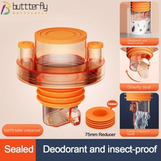 Buttterfly อะแดปเตอร์ท่อระบายน้ํา อเนกประสงค์ กันกลิ่น สําหรับอ่างล้างจาน ห้องครัว|อุปกรณ์ท่อดาวน์เพลส