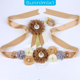 [Sunnimix1] ชุดสายเข็มขัดรัดข้อมือ สําหรับถ่ายภาพเด็กทารกแรกเกิด 3 ชิ้น