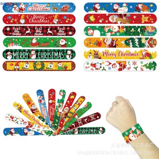 1pcs ใหม่ Penguin Christmas Pat แหวนสร้อยข้อมือคริสต์มาส Pat แหวน Pvc สายรัดข้อมือของเล่นเด็ก Linklink