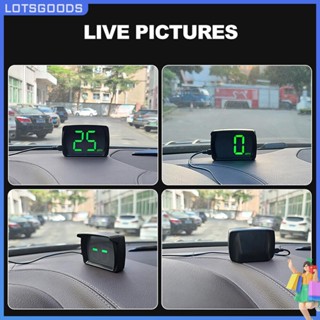 ★ Lotsgoods.th ★【พร้อมส่ง】เครื่องวัดความเร็วดาวเทียม Gps แบบมีสาย USB หน้าจอขนาดใหญ่ สําหรับรถยนต์