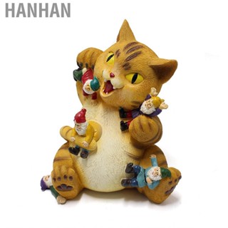 Hanhan Resin Cartoon  Figurine Ornament Details Texture Bright Colors Statue Sculpture for Garden Home Decoration