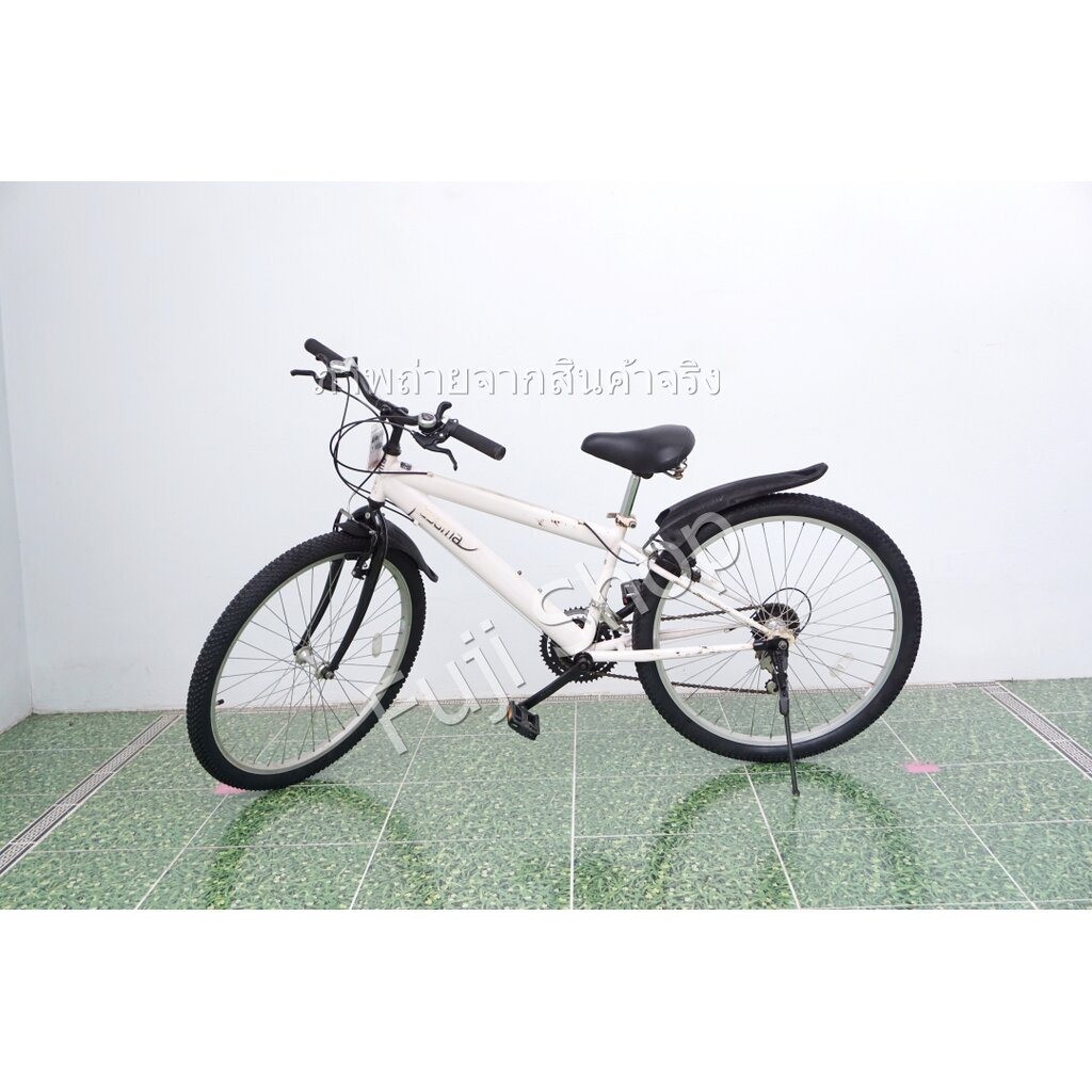 จักรยานเสือภูเขาญี่ปุ่น - ล้อ 26 นิ้ว - มีเกียร์ - สีขาว [จักรยานมือสอง]