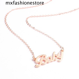 Mxfashione BABY สร้อยคอโชคเกอร์ ประดับคริสตัล ของขวัญสําหรับเด็ก