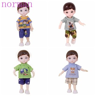 Norman ตุ๊กตา BJD ข้อต่อขยับได้ 16 ซม. ข้อต่อ 13 ข้อต่อ 16 ซม. พร้อมเสื้อผ้า ของเล่นเด็ก