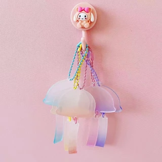 Sanrio ตะขอติดผนัง ลายการ์ตูนน่ารัก Kuromi My Melody มีกาวในตัว แข็งแรง ไม่ต้องเจาะ ตะขอแขวน