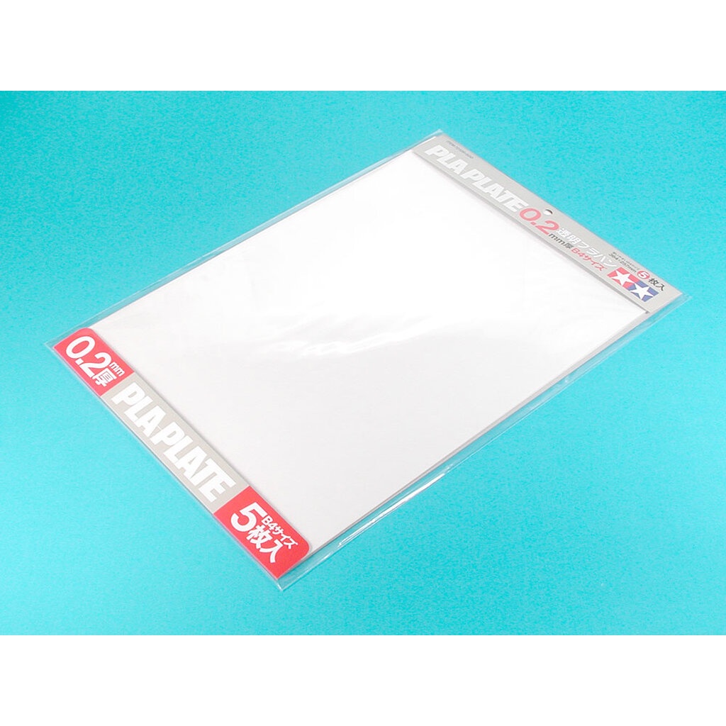 TAMIYA 70127 Clear Pla-Plate 0.4mm B4 Size (4pcs.) แผ่นพลาสติกทามิย่าแท้