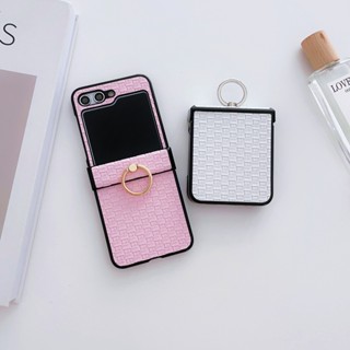 เคสมือถือ แบบพับได้ พร้อมแหวนตั้ง หรูหรา สําหรับ Samsung Galaxy Z Flip 3 4 5 5G Z Flip5