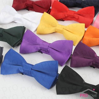 Prohome ผูกโบว์ทักซิโด้ สำหรับผู้ชาย แฟชั่นผูกโบว์คลาสสิก แต่งออกงาน bow tie