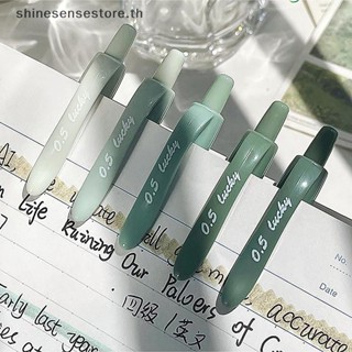 Shine ปลอกปากกาเจล แบบนิ่ม สีเขียว ยืดหดได้ 1 5 ชิ้น สําหรับสํานักงาน โรงเรียน