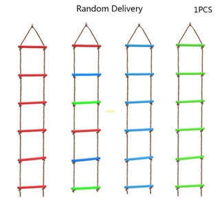 Youn Rungs บันไดเชือก PE ชิงช้าสวิง เพื่อความปลอดภัย อุปกรณ์ออกกําลังกาย สําหรับเด็ก ในร่ม กลางแจ้ง