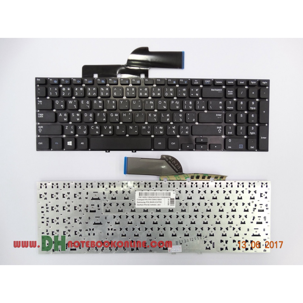 แป้นพิมพ์ คีย์บอร์ดโน๊ตบุ๊ค Samsung 355E5C 350V5C NP350V5C 355V5C NP355V5C 550P5C 355E5C Laptop Keyb