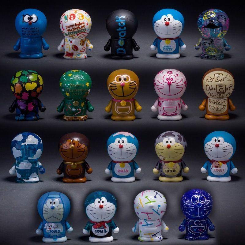 โมเดลการ์ตูนโดราเอมอน ครบรอบ 100 ปี 1-100 ปี สําหรับประดับตกแต่ง
