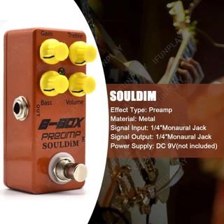 SoulDiM มินิกีตาร์ไฟฟ้า Overdrive/Booster/Delay/Pramp/Reverb/ลดเสียงรบกวน/Analog DELAY Effect Pedal