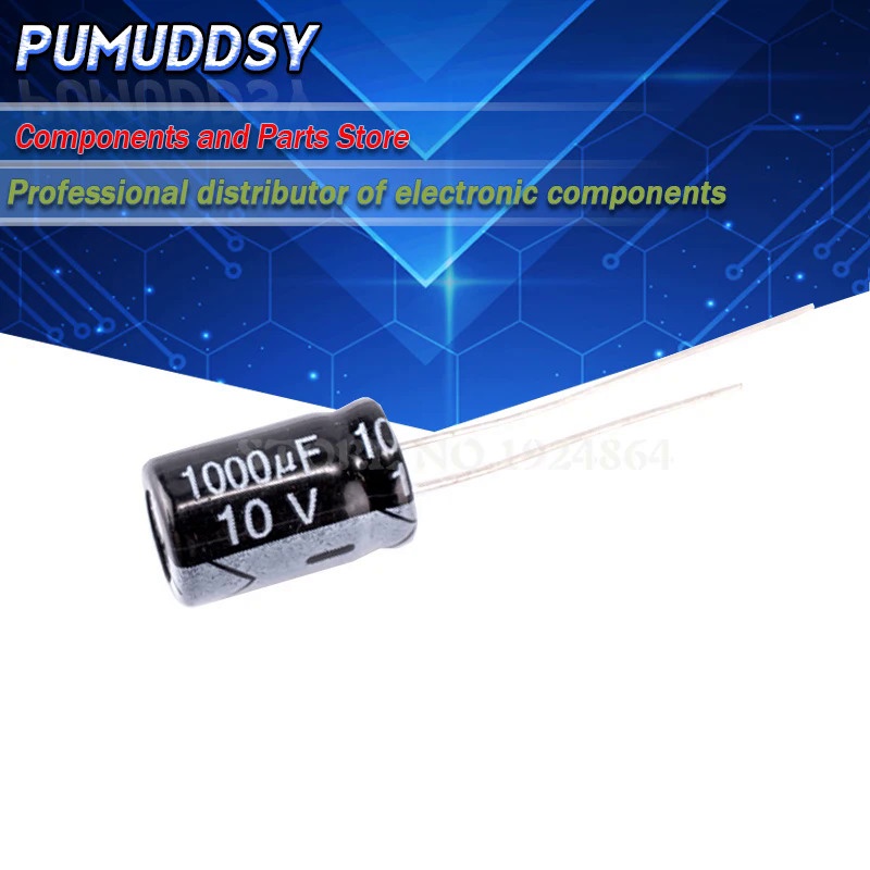 20PCS Higt คุณภาพ 10V1000UF 8*12 มม.1000UF 10V 8*12 ตัวเก็บประจุไฟฟ้า QTGB