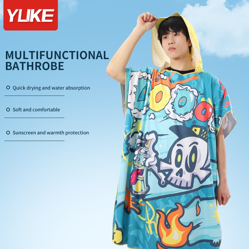 ผ้าเช็ดตัวสำหรับว่ายน้ำ YUKE ผ้าคลุมอาบน้ำสำหรับผู้ใหญ่ ผ้าเช็ดตัวดูดซับน้ำได้ ผ้าเช็ดตัวสำหรับชายหาด ผ้าเช็ดตัวป้องกันแสงแดด ผ้าเช็ดตัวสำหรับสุภาพสตรี