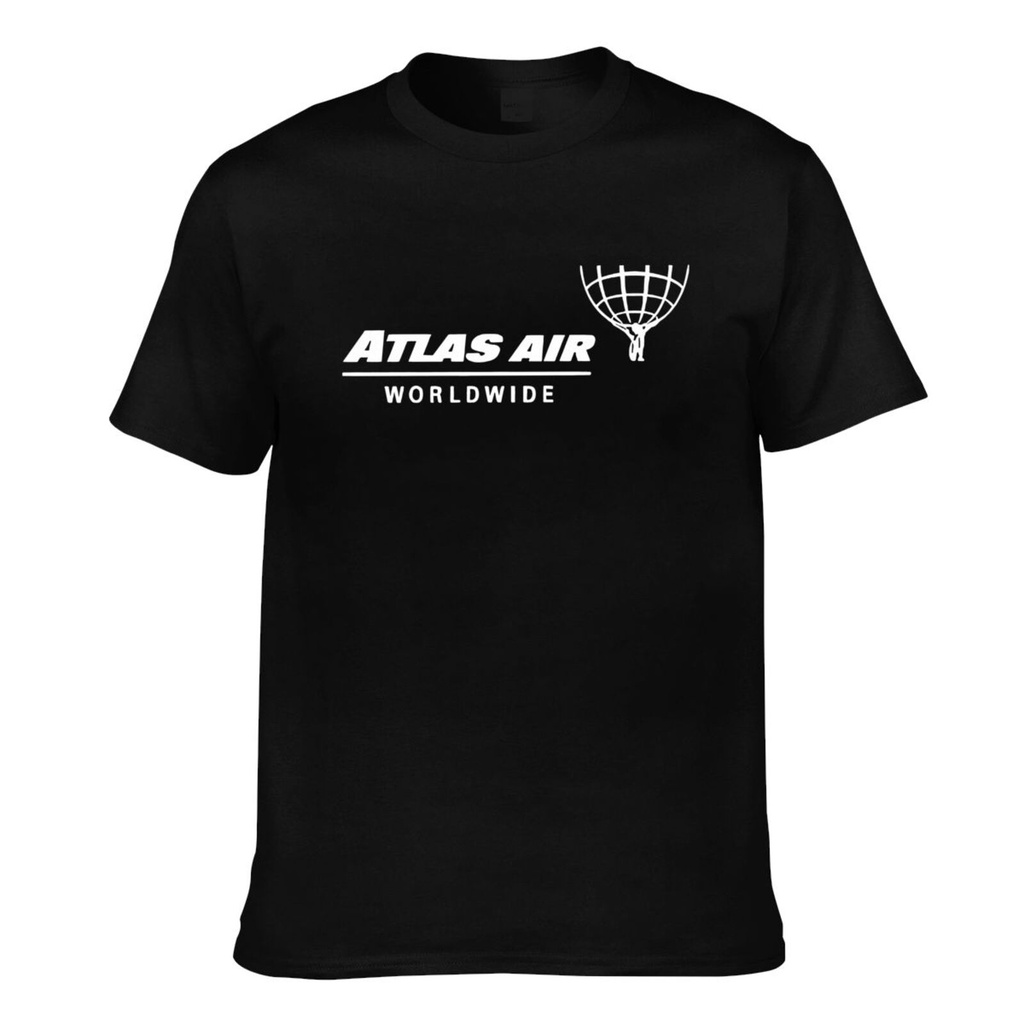 เสื้อยืดพิมพ์ลาย Atlas Air Logo Airline Good