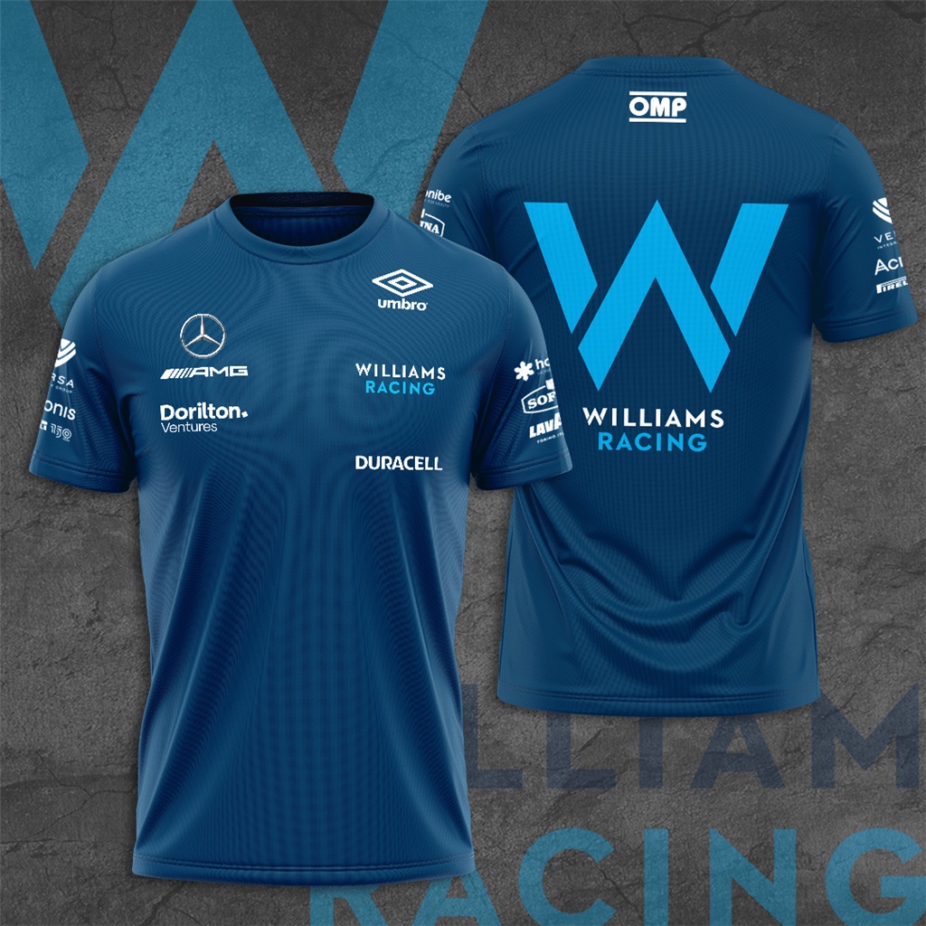 2022 Team Training Jersey 3D Printing Official Website 100 5 Men_s Casual T shirt F1 Williams Racing