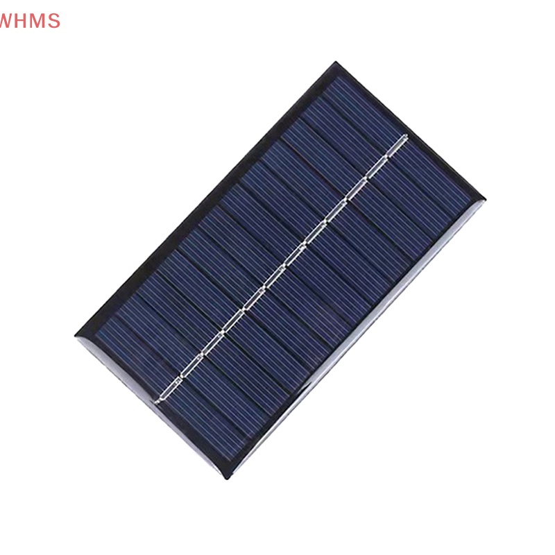 (WHMS) แผงโซลาร์เซลล์ 1W 5V DIY แผงซิลิโคนพลังงานแสงอาทิตย์ขนาดเล็กสําหรับเครื่องชาร์จโทรศัพท์มือถือแบบเซลล์ไฟบ้านบอร์ดโซล่าเซลล์