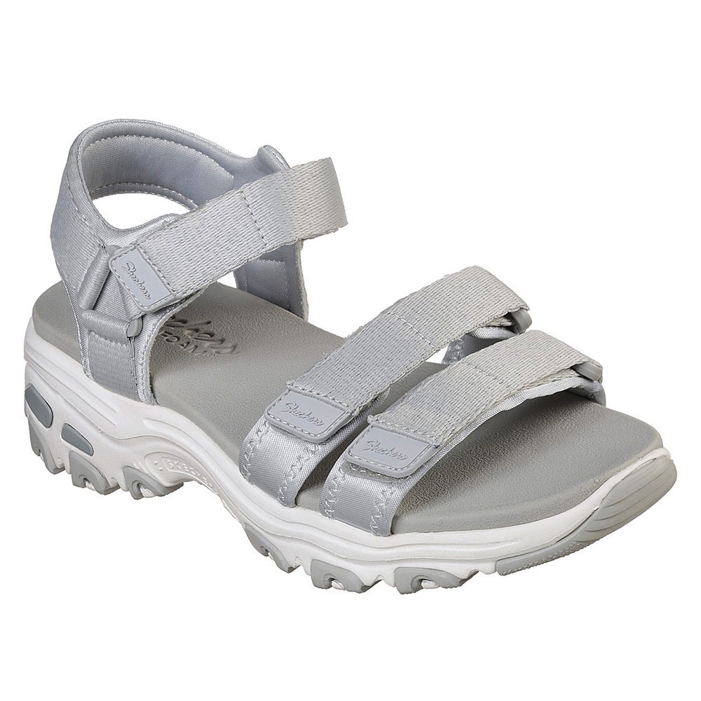 รองเท้าน่ารัก Skechers สเก็ตเชอร์ส รองเท้าแตะผู้หญิง Women Cali D'Lites Sandals - 31514-GRY (K.W Live)