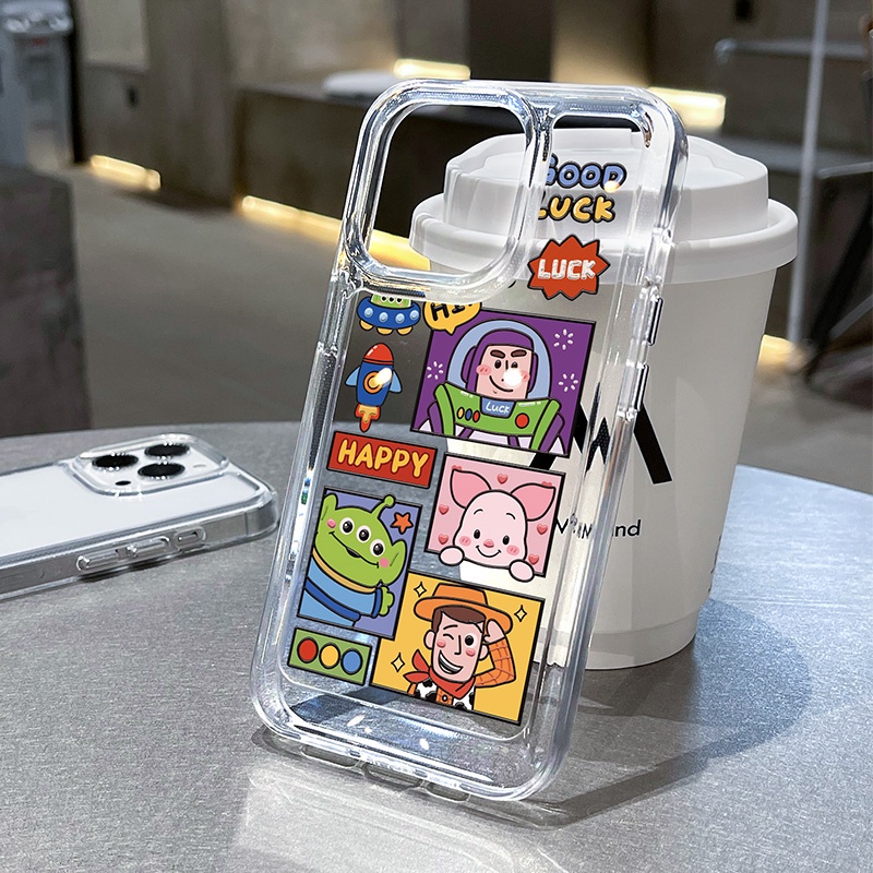 KIDDY จัดส่งทันที สำหรับ เคสไอโฟน 15 Pro Max Cute เคสใส Case For 11 12 13 15 14 Pro Max 7 8 Plus X XS Max SE#104