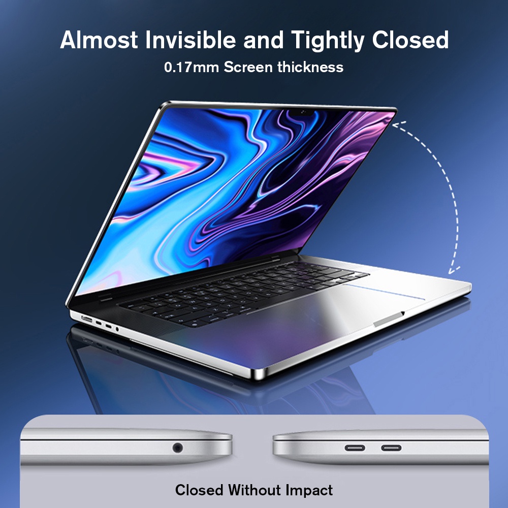 ฟิล์มกันรอยหน้าจอ แบบใส HD แม่เหล็ก สําหรับ Macbook Air 13.3 Macbook Air 13 15 M1 M2 Macbook Pro 13.3 14 16 นิ้ว