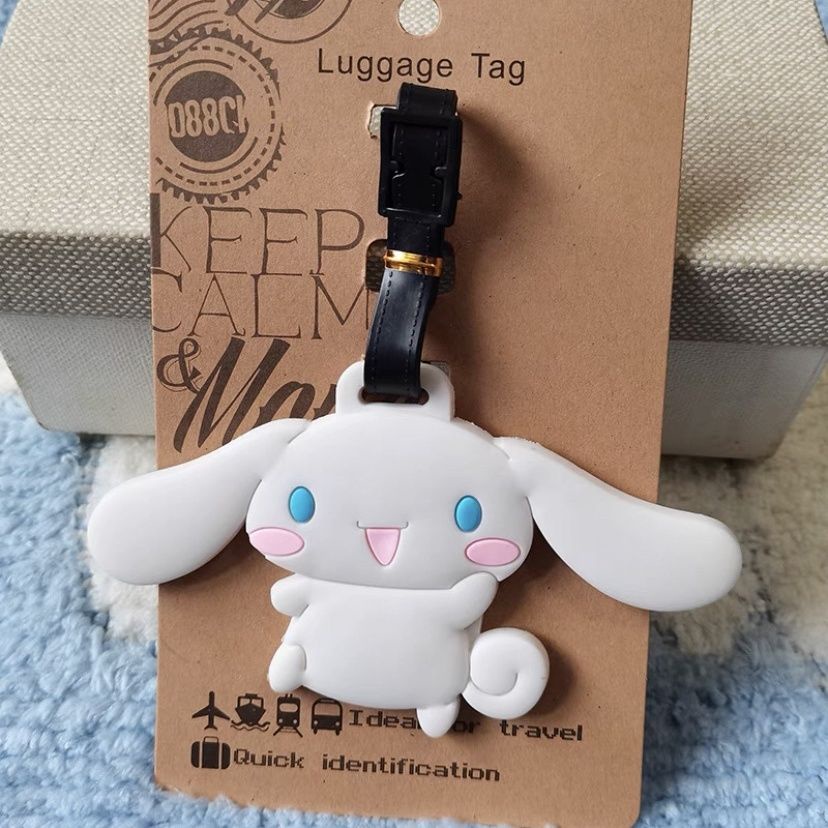 Ytnw ป้ายแท็ก ป้ายแท็กชื่อ รูปสุนัข Sanrio Cinnamon สําหรับกระเป๋าเดินทาง พุดดิ้ง