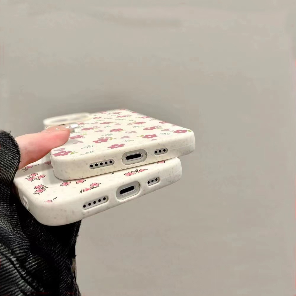🔥GOOD🔥ใช้กับ เคสไอโฟน เคสไอโฟนลายดอกพีช เคสไอโฟน16/15/ 14/13/12 /11 Pro Max 17/8/7Plus X/XR เต็มจอ นิ่มกันกระแทก  #487 - รูปที่ 3