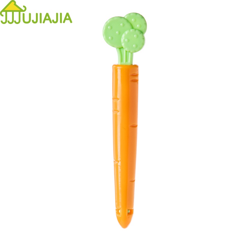 Jujiajia คลิปซีลถุงขนม รูปแครอทน่ารัก 5 ชิ้น ลูกค้าไหม่1บาทส่งฟรี