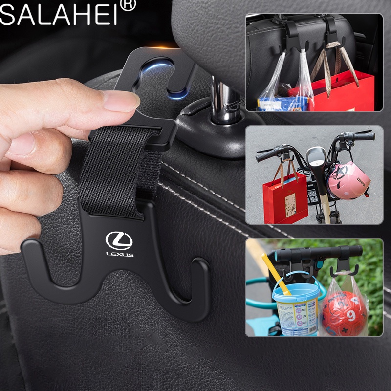 4 ชิ้นรถที่นั่ง Headrest Hook แขวนจัดเก็บสําหรับ Lexus RX 300 คือ 250 300 GX 400 460 UX 200 NX LX GS ES