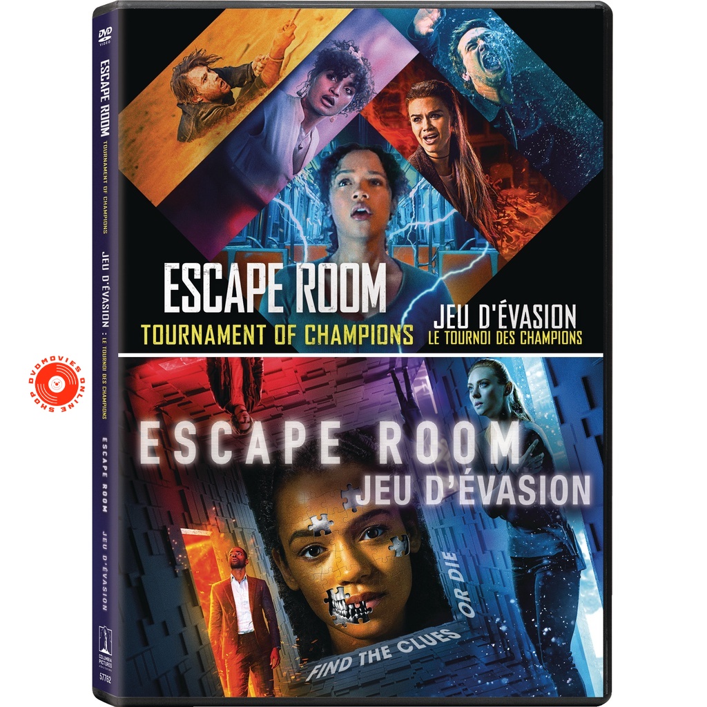 DVD Escape Room 1-2 Collection กักห้อง เกมโหด 1-2 DVD (เสียง อังกฤษ ซับ ไทย/อังกฤษ ( ภาค 1 มีเสียงไทยด้วย )) DVD