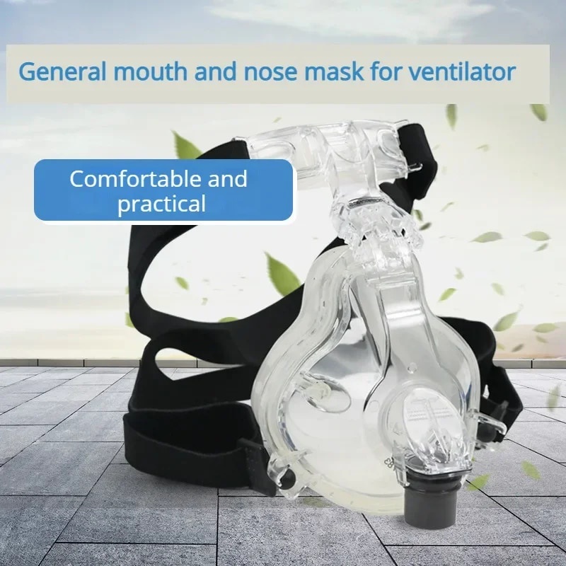 Philips Respironics Comfortfull2 Anti-snoring Full Facial Ventilator CPAP หยุดหายใจขณะหลับจมูกปากหน้ากากหายใจพร้อมแถบคาด