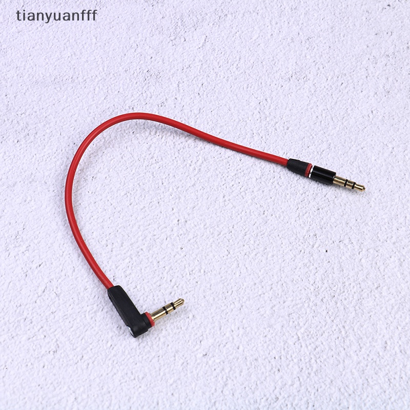 Tianyuanfff สายเคเบิลแจ็ค 3.5 มม. สั้น 20 ซม. เป็นแจ็ค Aux ตัวผู้ เป็นตัวผู้ สเตริโอ