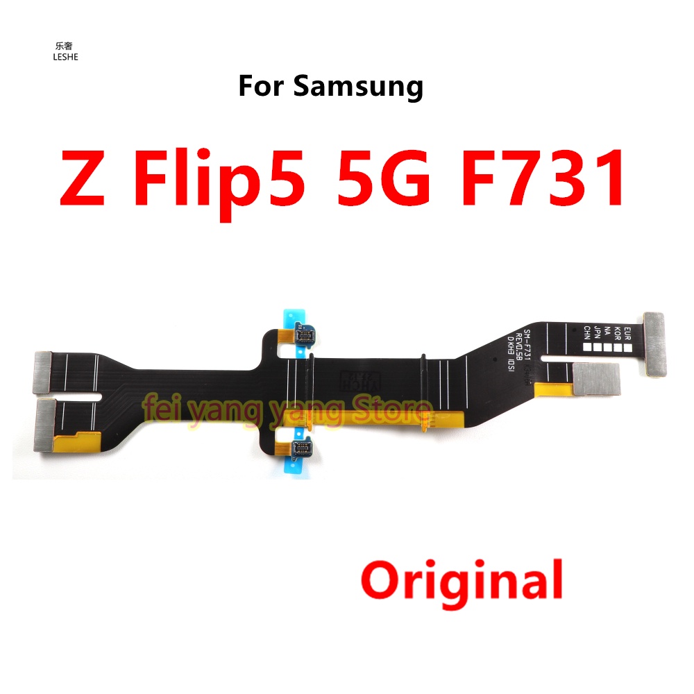 SAMSUNG สําหรับSamsung Galaxy Z Flip5 5G SM-F731 F731Bเมนบอร์ดเชื่อมต่อFlex Cable Flip 5 จอแสดงผลLCD