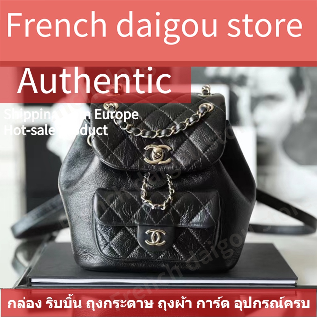 ชาแนล CHANEL 22C Dnma Cowhide Backpack สุภาพสตรี กระเป๋าสะพายไหล่