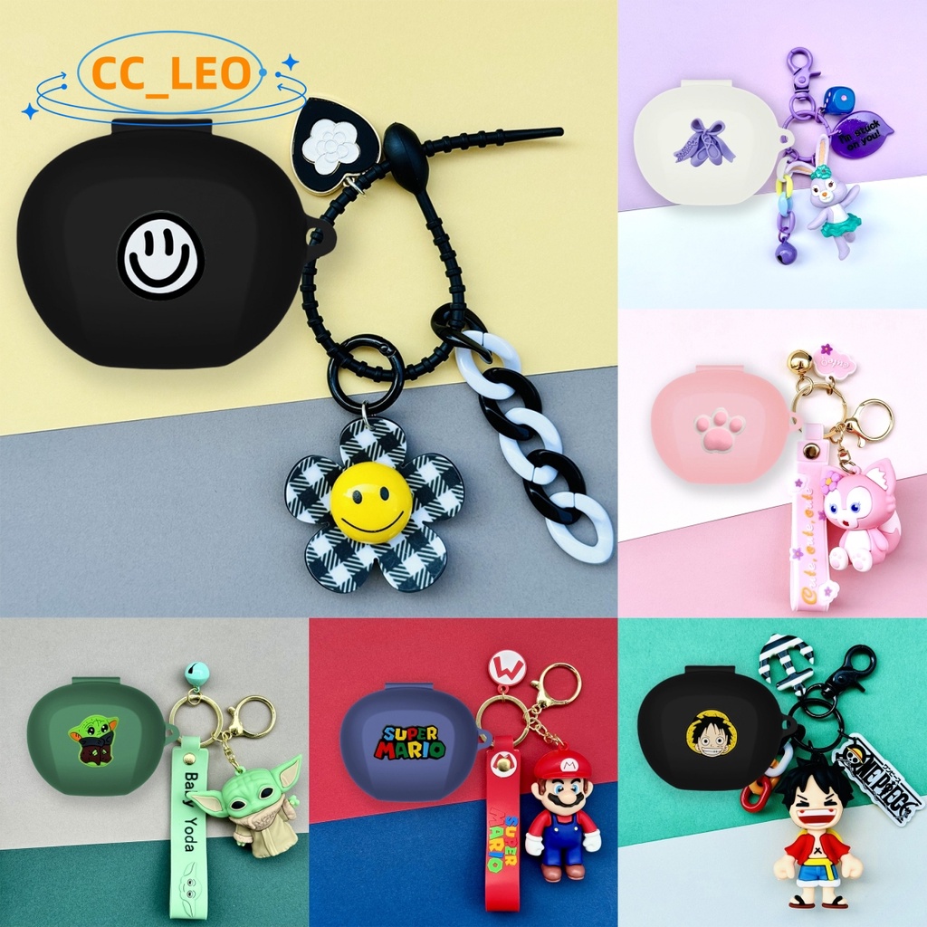 For EDIFIER NeoBuds Pro2 Case EDIFIER TWS NB2 Pro Silicone Soft Case Cartoon Mario Daisy Keychain Pe