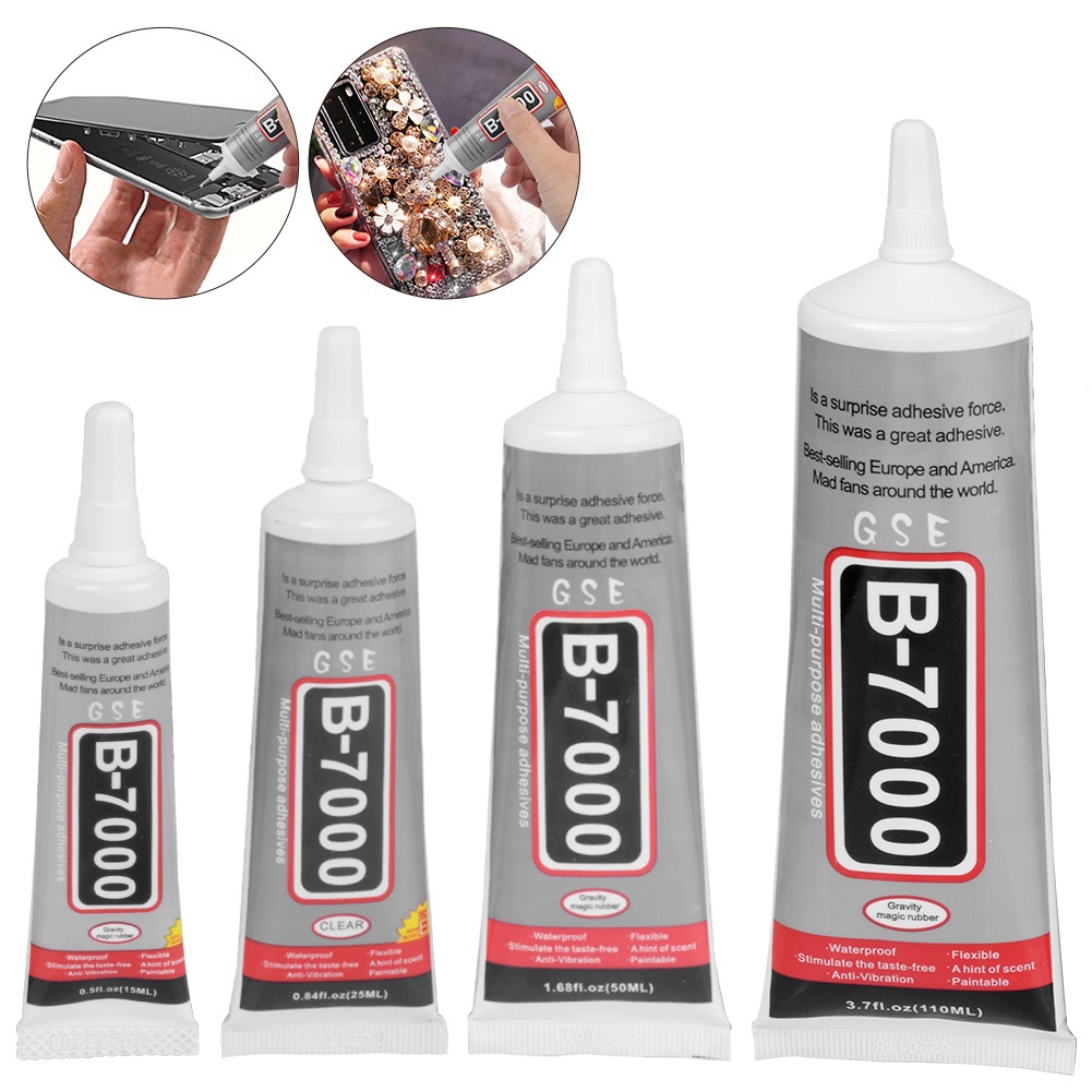 9ml 25ML 50ML B7000 อเนกประสงค์กาวกาวอีพ็อกซี่เรซิ่น DIY หัตถกรรมเครื่องประดับทําแก้วโทรศัพท์หน้าจอสัมผัส Super กาว B-7000